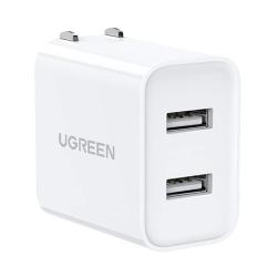 UGREEN  2ポート USBフルスピード充電器 ACアダプター【3.1A PSE認証済み 折りたたみ式プラグ】[R]