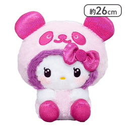 【ピンク】パンダ ハローキティ GIRAGIRA♡BIGぬいぐるみ
