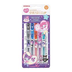 ゼブラ ジェルボールペン サラサクリップ 0.5mm サンリオ マイメロディ＆クロミ 50周年記念 5色セット[R]