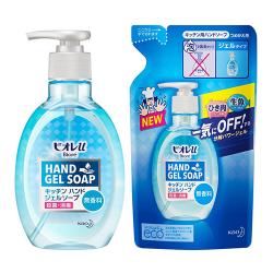 ビオレU キッチンハンドジェルソープ 無香料 本体ポンプ入り250ml つめかえ用200ml [R]