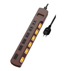 エレコム 電源タップ コンセントほこりシャッター付 6個口 3m[R]