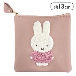 ミッフィー ボリス スクエアポーチ（ピンク）[R]