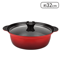 和平フレイズ 土鍋より軽くて丈夫 マーブルコート 卓上鍋  8号サイズ[R]