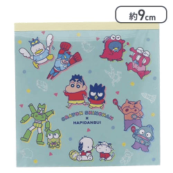 クレヨンしんちゃん サンリオキャラクターズ グッズ メモパッド スクエア はぴだんぶい[R]