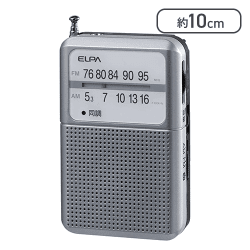 エルパ (ELPA) AMFM 電池長持ちラジオ (アナログ + 長持ち)  [R]