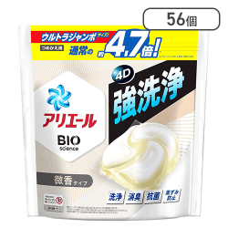 アリエール 洗濯洗剤 ジェルボール4D 微香 詰め替え 56個 [R]