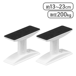 アイリスオーヤマ 家具転倒防止伸縮棒SSSサイズ 防災グッズ KTB-12R ホワイト [R]