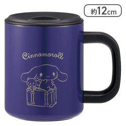 保温 保冷 ステンレス マグカップ 蓋付き 真空断熱二重構造 シナモロール サンリオ 330ml [R]