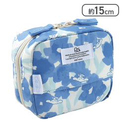 サンリオキャラクターズ×Wpc. Patterns はっ水スクエアポーチ フラワーウォールイエロー（シナモロール）[R]