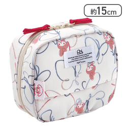 サンリオキャラクターズ×Wpc. Patterns はっ水スクエアポーチ フラワーウォールイエロー（マイメロディ）[R]