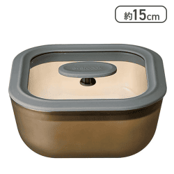 エバークックスクエア型 Ｍサイズ アンバー[R]