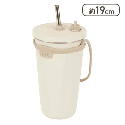 和平フレイズ ストロー付 タンブラー 570ml アイボリー 2WAY [R]