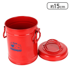 セサミストリート グッズ ペン立て ダストボックス型 レッド[R]