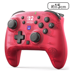 【任天堂ライセンス商品】ワイヤレスホリパッド TURBO for Nintendo Switch 2 コントローラー ルビーマゼンタ【取り寄せ入荷次第発送】