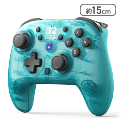 【任天堂ライセンス商品】ワイヤレスホリパッド TURBO for Nintendo Switch 2 コントローラー アクアシアン【取り寄せ入荷次第発送】