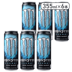 【6本セット】モンスターエナジー アブソリュート ゼロ 355ml