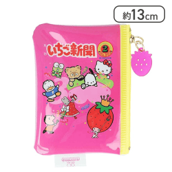 サンリオキャラクターズ グッズ ポーチ ミニ いちご新聞 1990s[R]