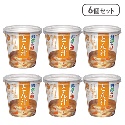 【6個セット】マルコメ カップ 料亭の味 とん汁
