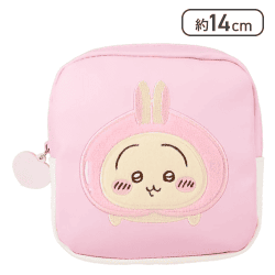 粧美堂 ちいかわ スクエアポーチ オリジナルデザイン ピーチシリーズ chiikawa ナガノ (うさぎ)[R]