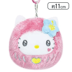 サンリオキャラクターズ（だるまシリーズ） カラビナ付きマスコット（ハローキティ）[R]