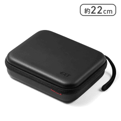 サンワダイレクト ガジェットポーチ セミハード Mサイズ（ブラック）[R]