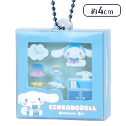 サンリオパッケージ風ミニチュアキーホルダー シナモロール[R]