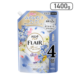 ハミングフレア 柔軟剤 みずみずしさアップ！ 爽やかなフラワーハーモニーの香り つめかえ1400ｇ[R]