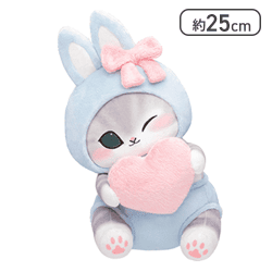 【ブルー】mofusand うさにゃんBIGぬいぐるみ