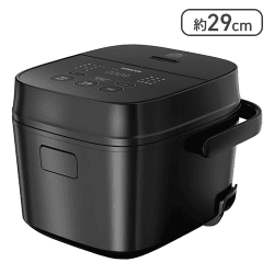 [山善] 炊飯器 一人暮らし 3合 ブラック AMRC-5M(B)【取り寄せ入荷次第発送】