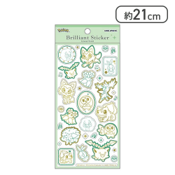 ポケットモンスター ブリリアントステッカー くさタイプ グリーン×ゴールド[R]