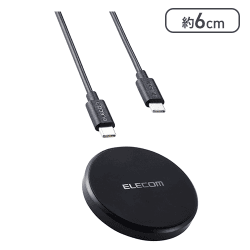 エレコム ワイヤレス充電器 10W Qi規格対応（ブラック）[R]