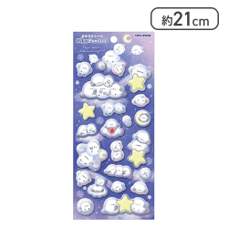 カミオジャパン シール PIKAPUNIシール ぽんぽんシマエナガ[R]