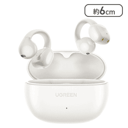UGREEN イヤーカフ イヤホン Bluetooth 5.4 Hi-Fi音質（ホワイト）【取り寄せ入荷後次第発送】