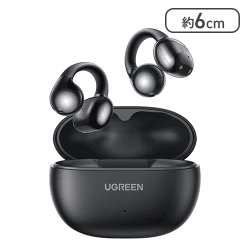 UGREEN イヤーカフ イヤホン Bluetooth 5.4 Hi-Fi音質（ブラック）【取り寄せ入荷後次第発送】