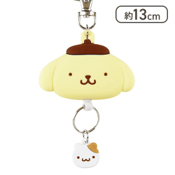 サンリオ(SANRIO) フェイス形リールキーホルダー ポムポムプリン キーマスコット プリン[R]
