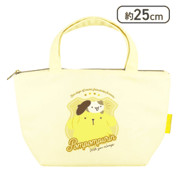 サンリオキャラクターズ保冷帆布ランチバッグ バッジロゴ／ポムポムプリン[R]