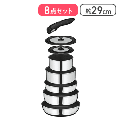 サーモス デュラブルシリーズ 取っ手のとれるフライパン8点セット IH･ガス火対応【取り寄せ入荷後次第発送】