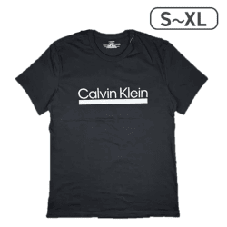 【Calvin Klein】Logo Crew Neck T-Shirt "Black"【取り寄せ入荷次第発送】