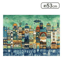 エポック社 500ピース ジグソーパズル イラスト/アート 西村典子 星降る夜の街[R]
