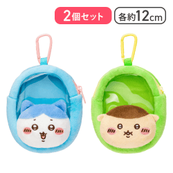 【ハチワレ＆くりまんじゅう】ちいかわ窓付きおかおミニポーチ