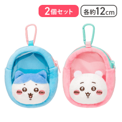 【ちいかわ＆ハチワレ】ちいかわ窓付きおかおミニポーチ