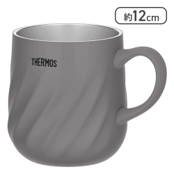 サーモス 真空断熱マグカップ 350ml ダークグレー[R]