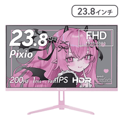 PX248 Wave Pastel Pink Devil ゲーミングモニター 23.8インチ【取り寄せ入荷後直接発送】