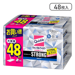 【大容量】クイックルワイパー 立体吸着ウエットシート48入[R]