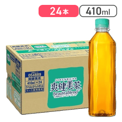 コカ・コーラ 爽健美茶 ラベルレス 410ml ×24本[R]