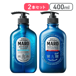 MARO(マーロ) ボディソープ/シャンプーセット クール 各400ml[R]