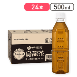 伊藤園 烏龍茶 ラベルレス 500ml 24本[R]