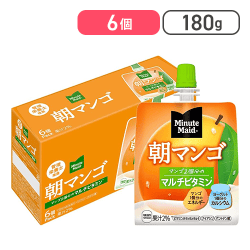 【6個セット】ミニッツメイド 朝マンゴ ゼリー 180gパウチ[R]
