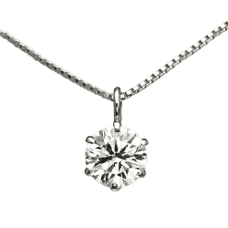 【ダイヤモンドワールド】ダイヤモンド ネックレス 一粒 0.30ct【取り寄せ入荷後次第発送】