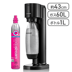 ソーダストリーム GAIA (ガイア) スターターキット ｜マシン本体 + 60Lガス1本+ボトル1本(1L)【取り寄せ入荷後次第発送】